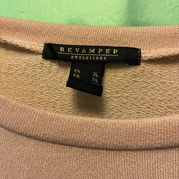 NWOT Dusty Rose Cropped Sweatshirt - Picture 2 of 5